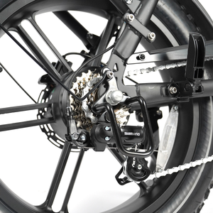 OUXI C80 7.0 2026 - FATBIKE - ZWART - COMBI DEAL + Slot + Zitje + Voetsteuntjes + Alarm + Telefoonhouder + 6KM/H Gashendel.