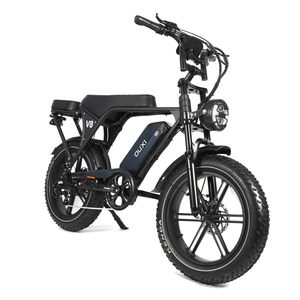 OUXI C80 7.0 2026 - FATBIKE - ZWART - COMBI DEAL + Slot + Zitje + Voetsteuntjes + Alarm + Telefoonhouder + 6KM/H Gashendel.