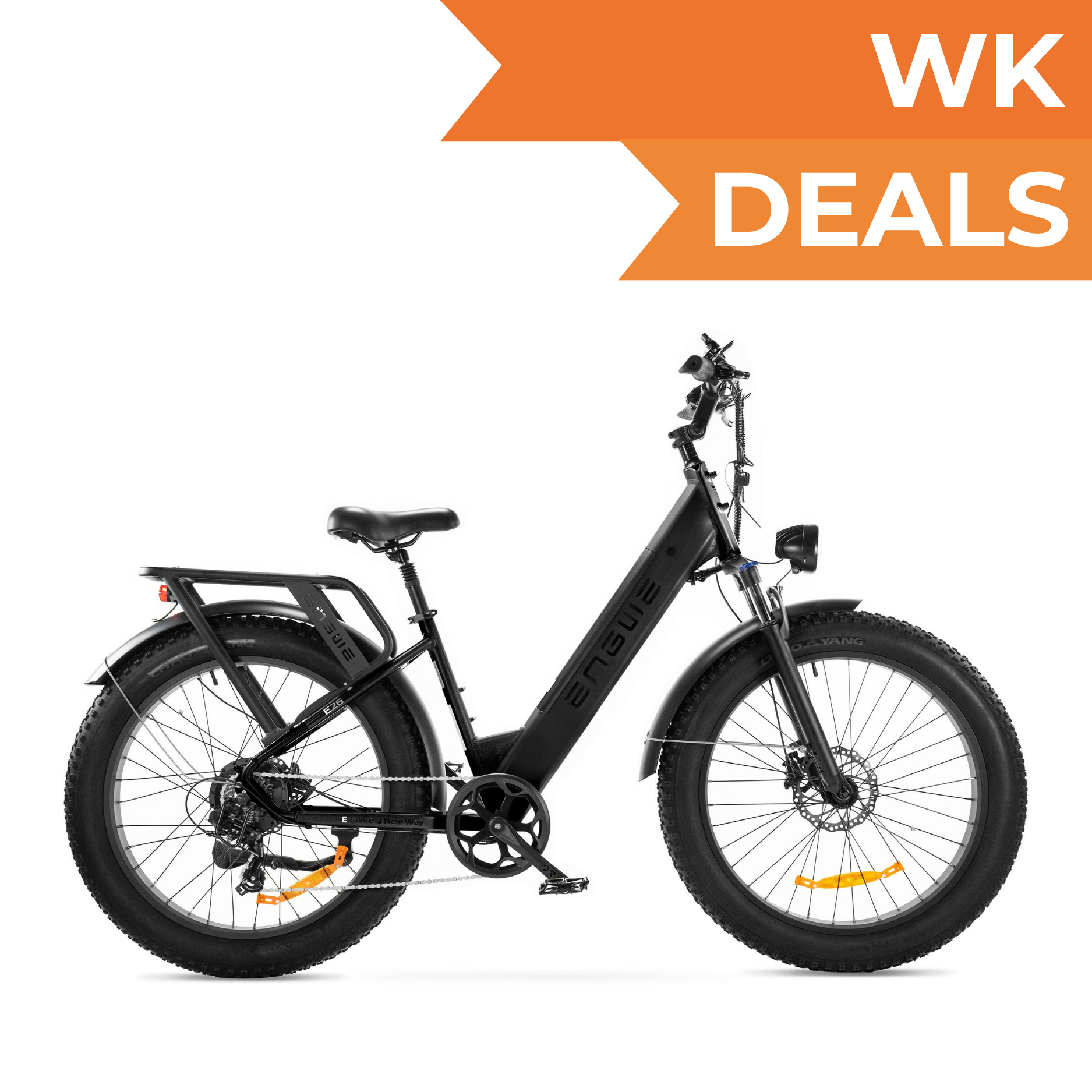 ENGWE E26 - Lage instap - Fatbike - Zwart