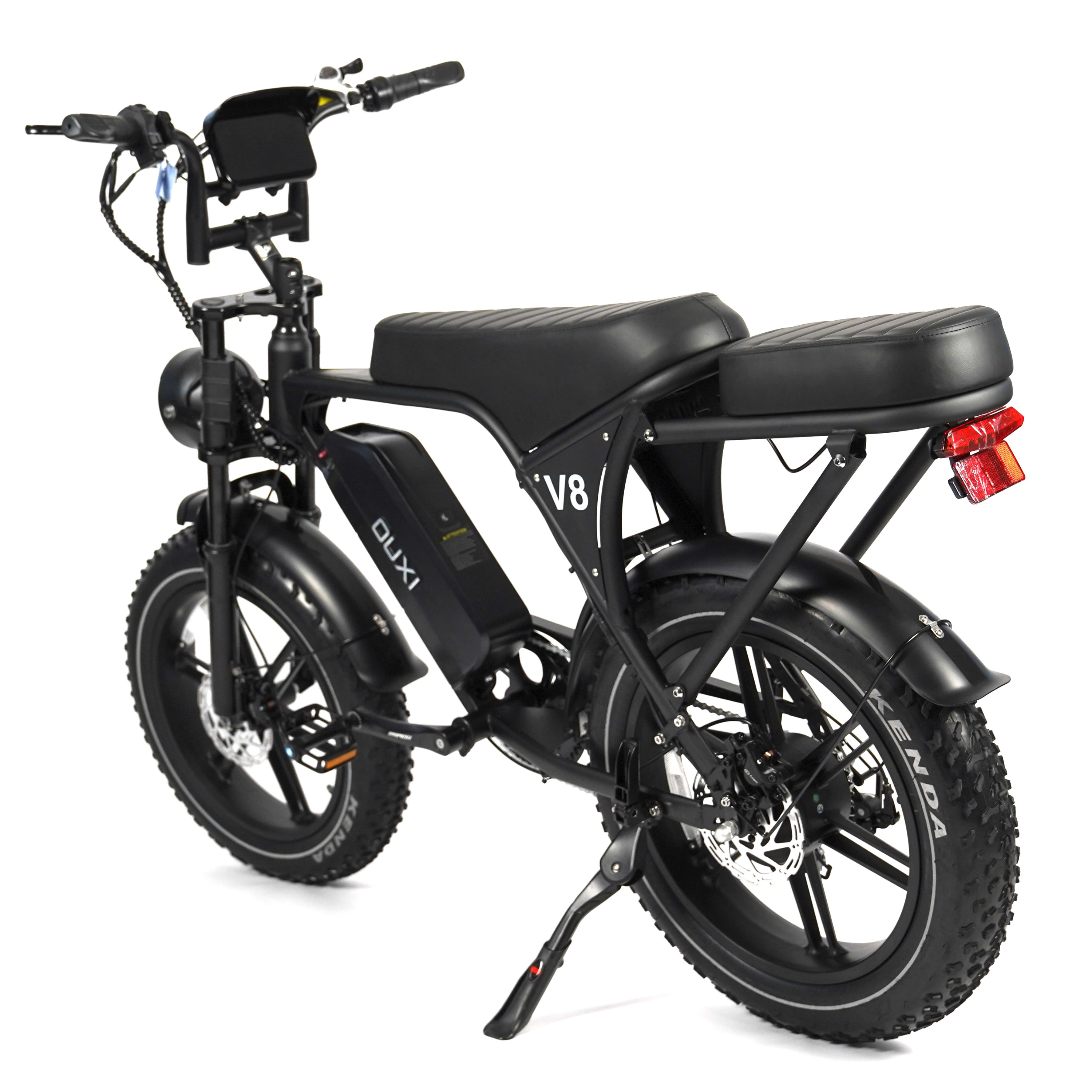 OUXI C80 7.0 2026 - FATBIKE - ZWART - COMBI DEAL + Slot + Zitje + Voetsteuntjes + Alarm + Telefoonhouder + 6KM/H Gashendel.