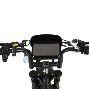 OUXI C80 7.0 2026 - FATBIKE - ZWART - COMBI DEAL + Slot + Zitje + Voetsteuntjes + Alarm + Telefoonhouder + 6KM/H Gashendel.