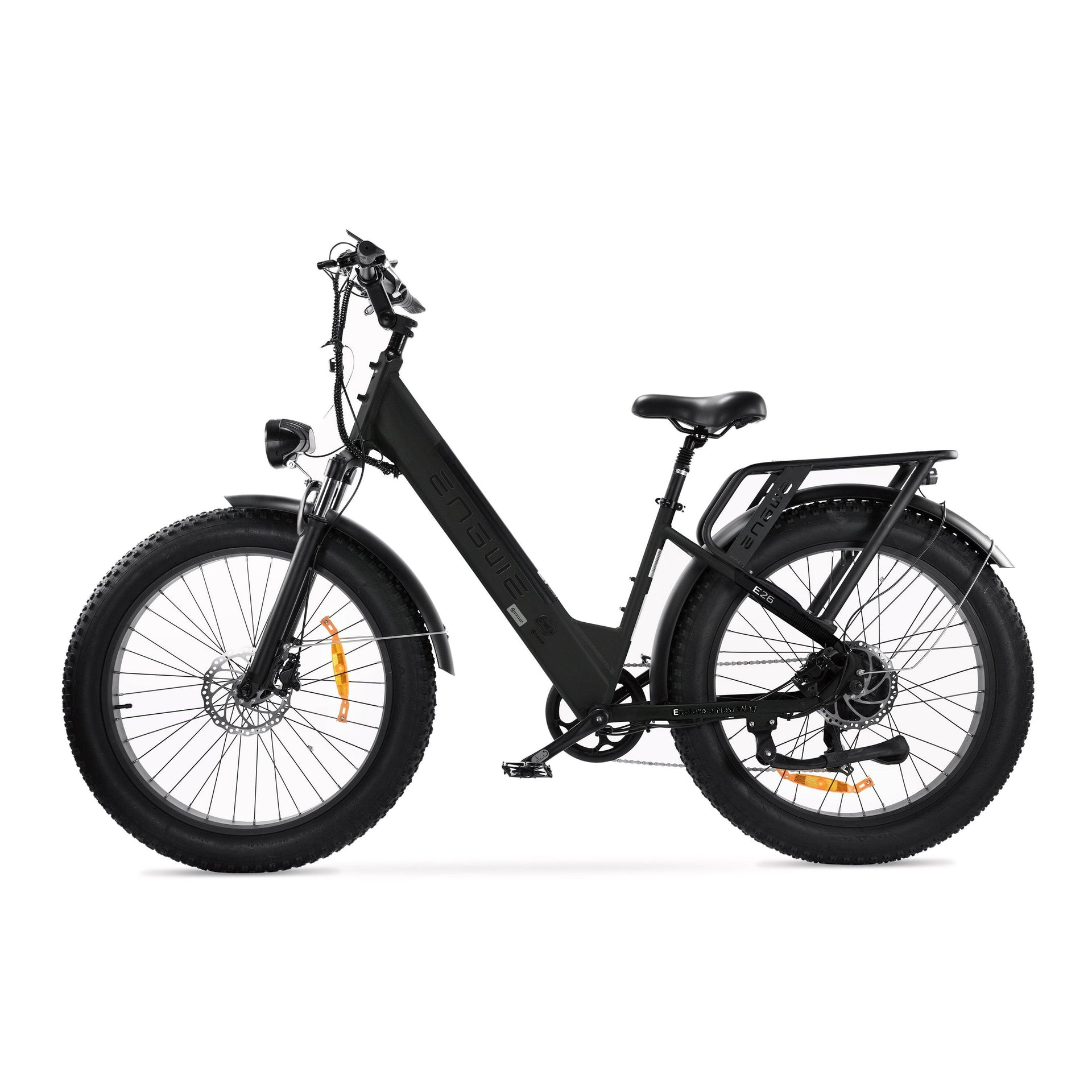 ENGWE E26 - Lage instap - Fatbike - Zwart.