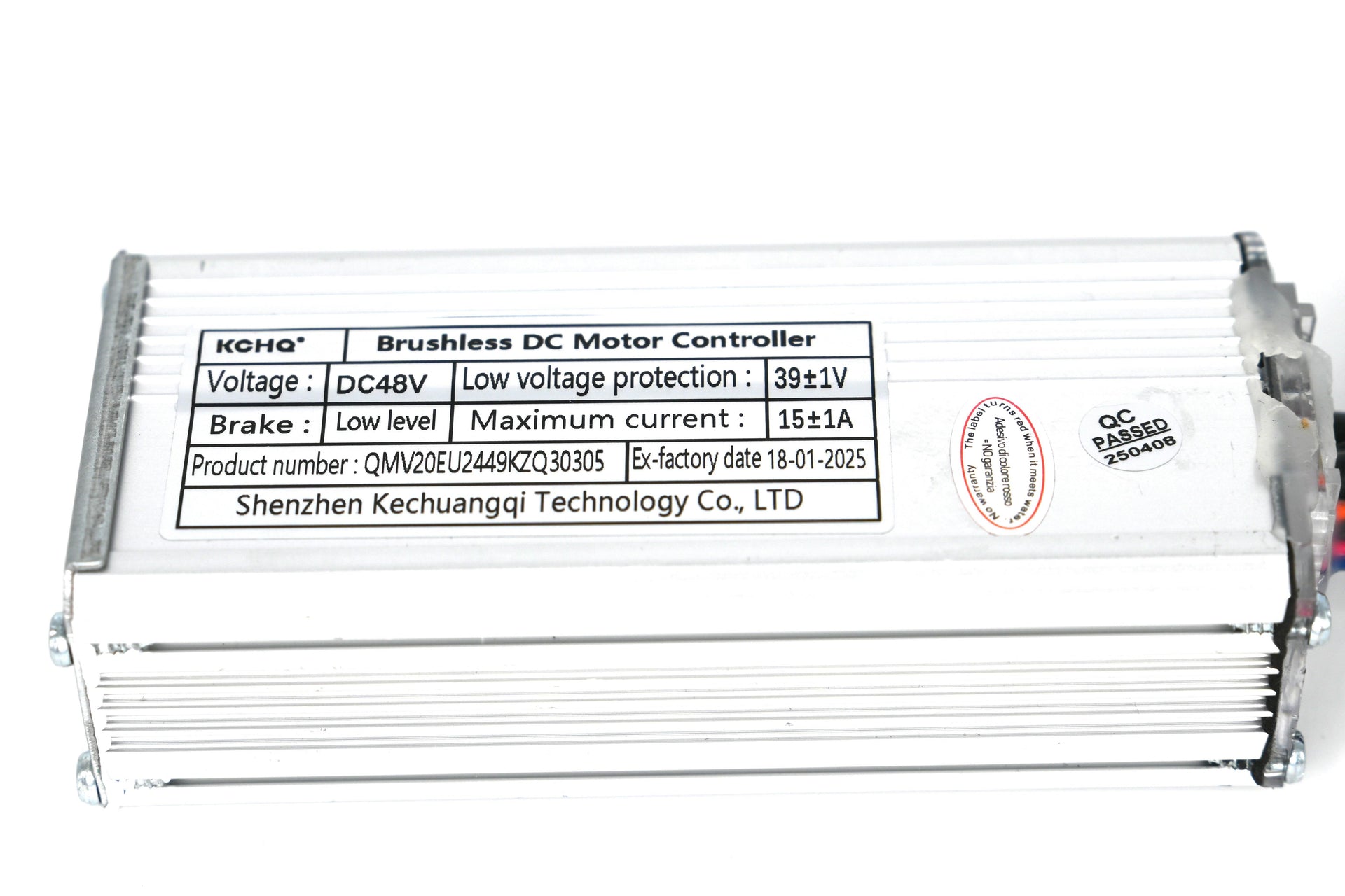 Controller QMWHEEL V20 - Zwarte stekker (250watt).